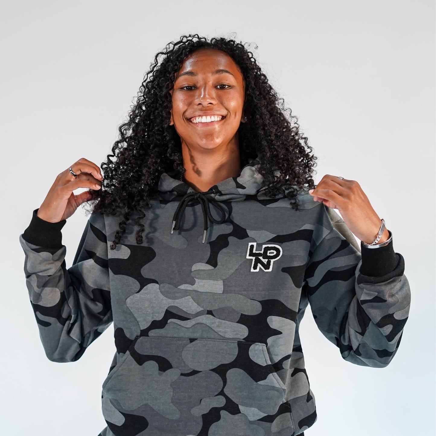 LDN Hoodie Printed Printed Camo
