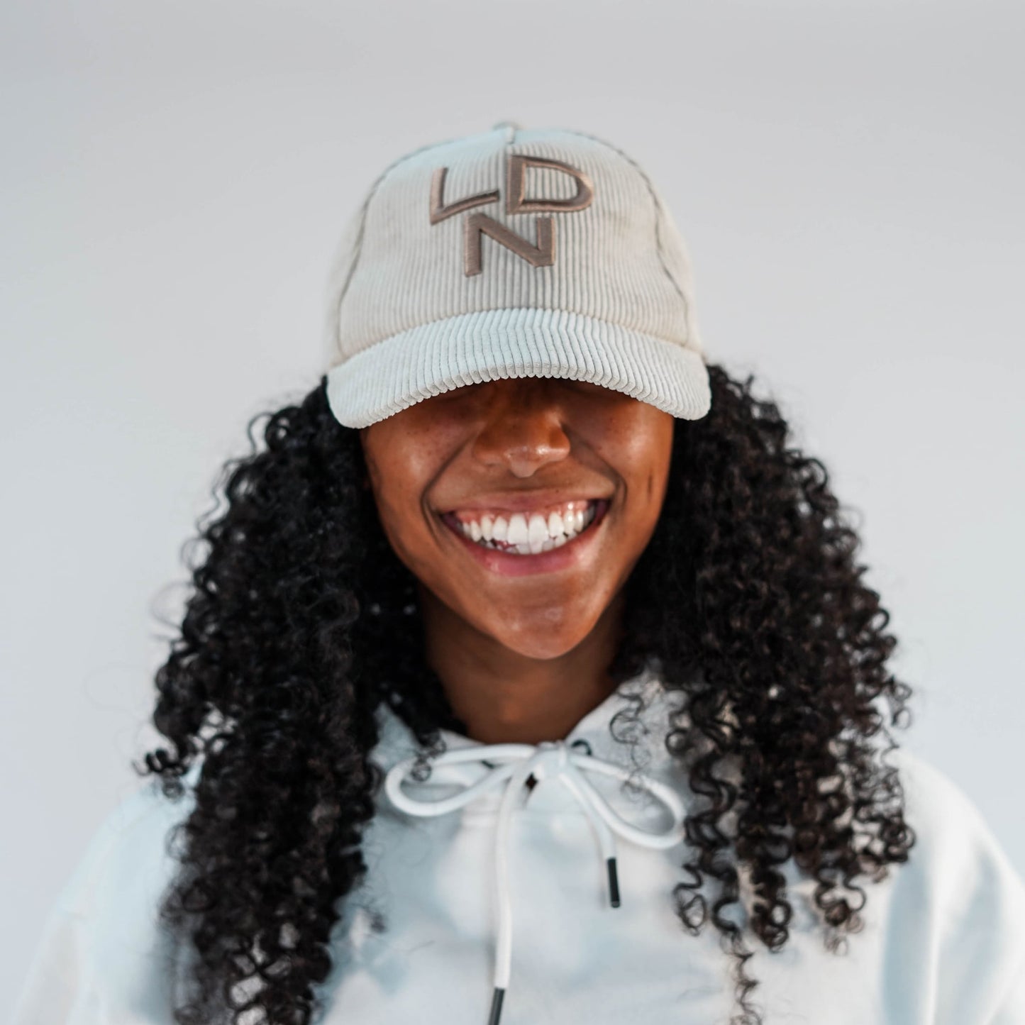 5 Panel Corduroy Hat Beige